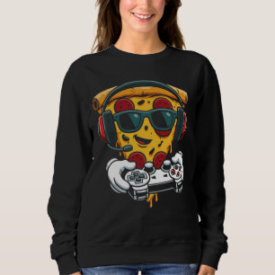 Lustige Pizza-Gaming-Video für Gamer Snack Food Li Sweatshirt