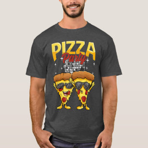 Lustige Pizza-Party-Disco-Kugel-Sonnenbrille-trage T-Shirt