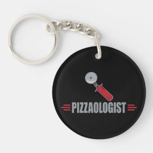 Lustige Pizza Schlüsselanhänger