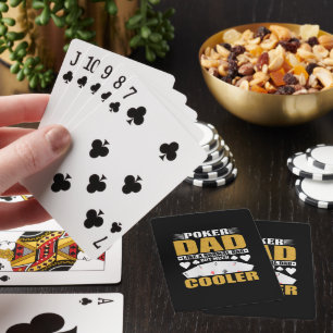 Lustige Poker-Vater-Wortkunst Spielkarten