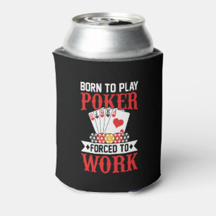 Lustige Poker-Wortkunst  Dosenkühler