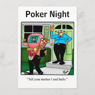 Lustige Pokernacht-Einladungen Einladung