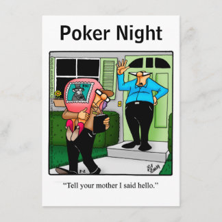 Lustige Pokernacht-Einladungen Einladung