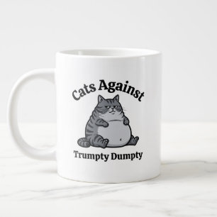 Lustige politische Katze Anti-Trump-Kaffeegeschenk Jumbo-Tasse