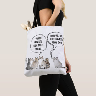 Lustige politische Katzen Humor-Geschenk Tasche