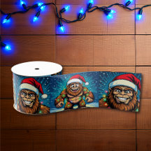 Lustige Pop-Art-Bigfoots-Weihnachten