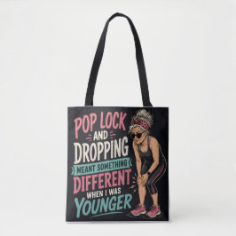 Lustige Pop-Lock-und-Drop-Tasche für ältere Mensch Tasche