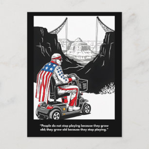 Lustige Postkarte zum Thema Älterwerden