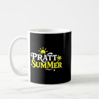 Lustige Pratt Sommer Grafikdesign Kaffeetasse