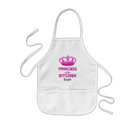 Lustige Prinzessin des Küchen-Kronen-individuellen Kinderschürze