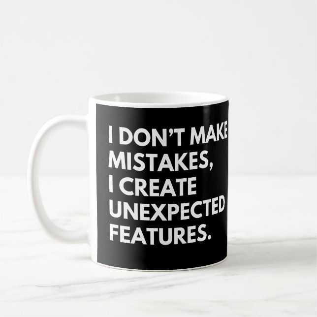 Lustige Programmierer- und Entwickler-Sprüche Kaffeetasse (Links)