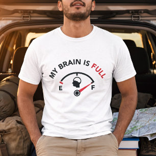 Lustige Prüfungen Über Gehirn Voll Urlaub Humor T-Shirt