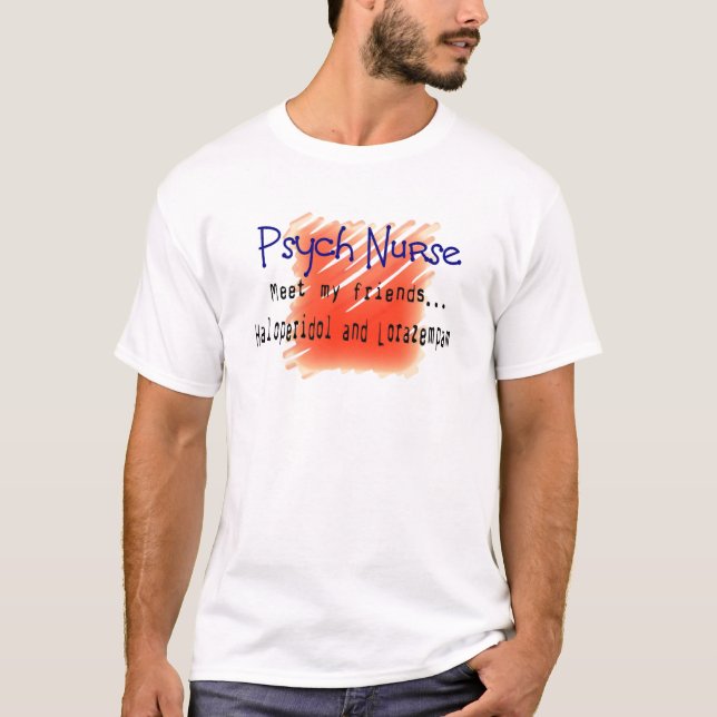 Lustige Psych Krankenschwester-T - Shirts und (Vorderseite)