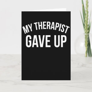 Lustige psychische Gesundheit Mein Therapeut hat a Karte