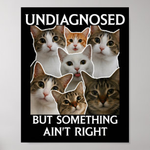 Lustige psychische Gesundheit nicht diagnostiziert Poster
