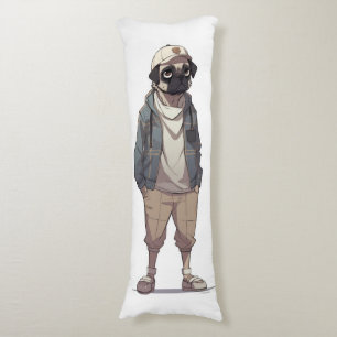 Lustige Pug-Anime  Seitenschläferkissen