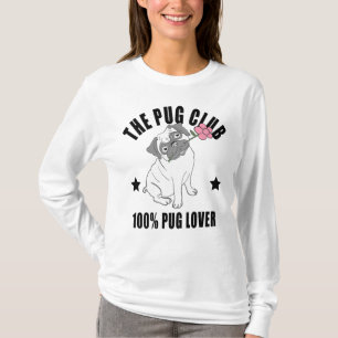 Lustige Pug-Mama Süßer Welpe Hundeliebhaber Cartoo T-Shirt