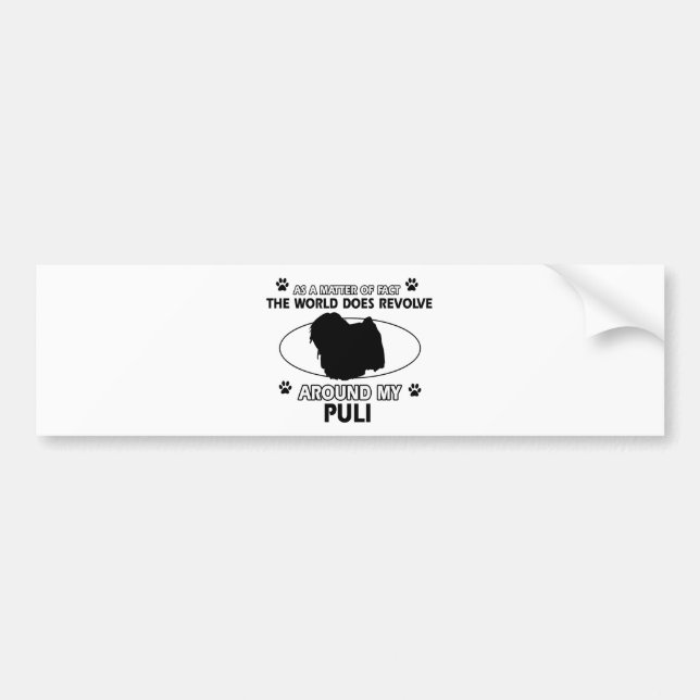 lustige PULI Entwürfe Autoaufkleber (Vorne)