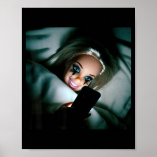 Lustige Puppe Weinendes Gesicht Meme Scrollendes S Poster