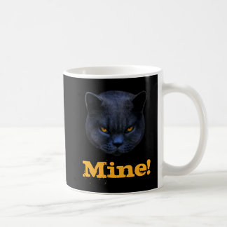 Lustige Querkatze sagt meine! Kaffeetasse