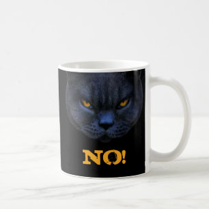 Lustige Querkatze sagt NEIN! Kaffeetasse