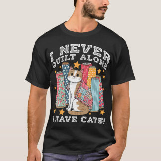 Lustige Quiltkunst Für Katzenliebhaber Quilt Nähen T-Shirt
