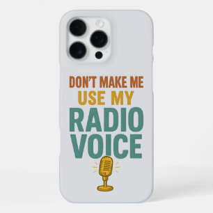Lustige Radiostimme Zitat - Großer Stimme Moderato iPhone 16 Pro Max Hülle
