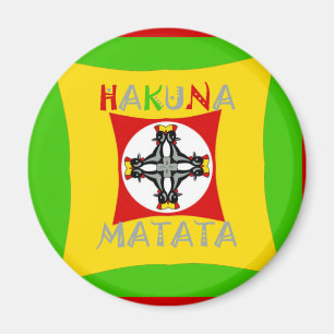 Lustige Rasta-Farben Rot Golden Grün Magnet