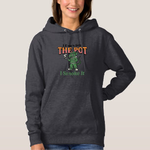 Lustige Ratte Pot Zitat Vintage Gravur Design_1 Hoodie