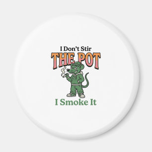 Lustige Ratte Pot Zitat Vintage Gravur Design_1 Magnet