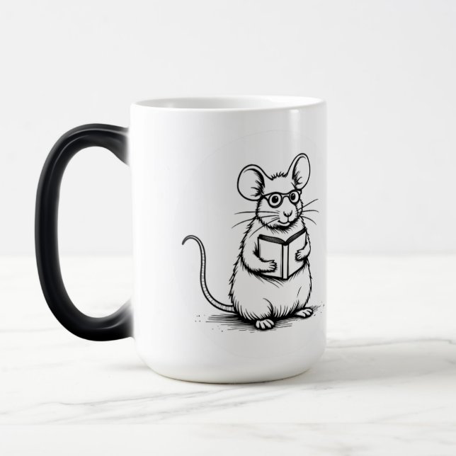lustige Ratten-Tasse Verwandlungstasse (Links)