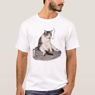 Lustige rauchende Katze, Zigaretten-Kitty Gen Z Me T-Shirt