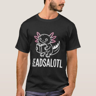 Lustige readsolotl Axolotl-Buchliebhaber lesend T-Shirt