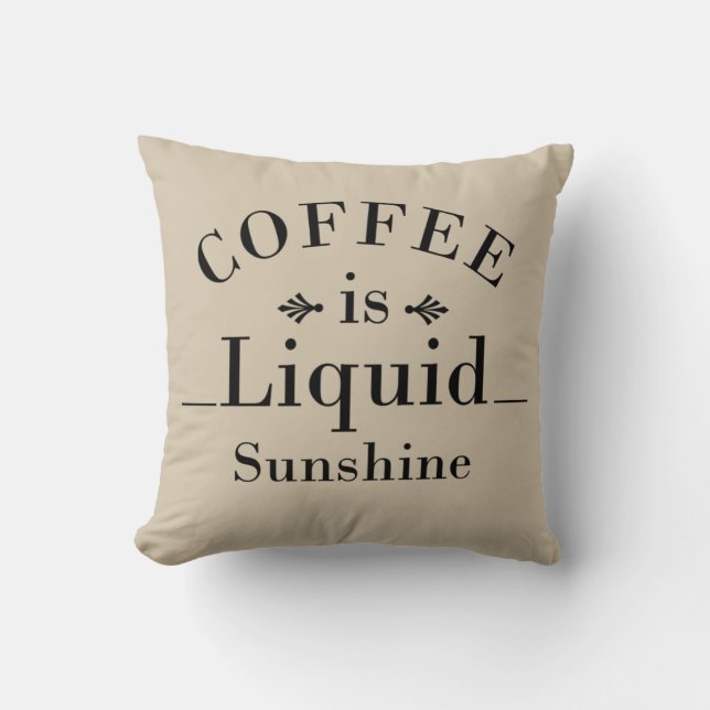 lustige Redewendungen über Kaffee Kissen (Vorderseite)