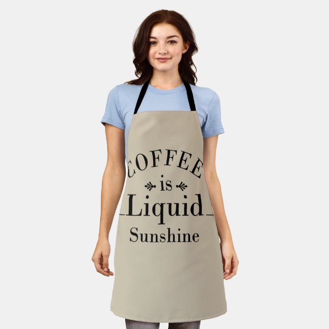 lustige Redewendungen über Kaffee Schürze (Getragen)