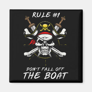 Lustige Regel #1 Fallen Sie nicht vom Boot Kreuzfa Magnet