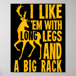 Lustige Reh-Jagd-Zitat-Geschenk für Jäger  Poster