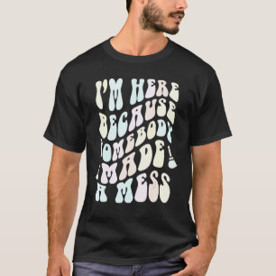 Lustige REINIGUNGSMANNschaft Groovy Schulhausmeist T-Shirt