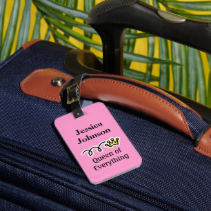 Lustige Reise-Gepäckanhänger   Königin von alles Gepäckanhänger