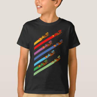 Lustige Renn Schnecken T-Shirt