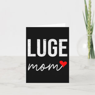 Lustige Rennrodel-Mutter - süßes Rennrodel-Mutter- Karte