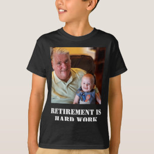 Lustige Rente Ist Harte Arbeit Zitat Opa Foto T-Shirt