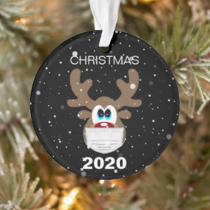 Lustige Rentiere 2020 Weihnachtsbaum Ornament