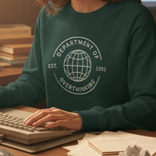 Lustige Retro-Abteilung für überdenkende Introvert Sweatshirt