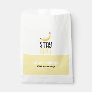Lustige Retro-Bananen-Partyartikel mit witzigen Sp Geschenktütchen