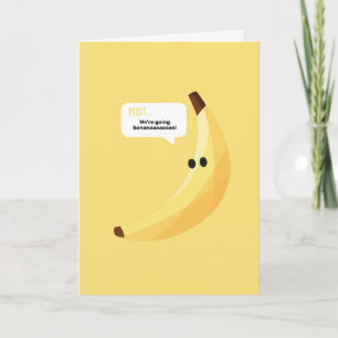 Lustige Retro-Bananen-Partyartikel-Witze Editierba Karte