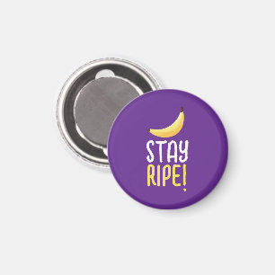 Lustige Retro-Bananen-Partyartikel-Wortspiele Edit Magnet
