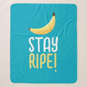 Lustige Retro-Bananen-Partyartikel-Wortspiele Edit Sherpadecke