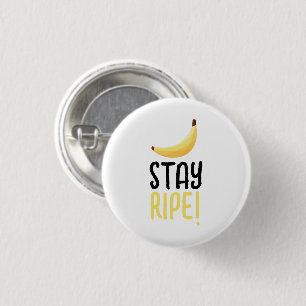 Lustige Retro-Bananen-Partygeschenke-Wortspiele Ed Button