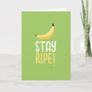 Lustige Retro-Bananen-Partygeschenke Wortspiele Ed Feiertagskarte